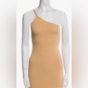 Bozzolo NWT Ribbed One-Shoulder Tan Size Small-Medium Dress